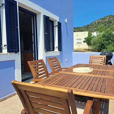 Aegean Balconies In Beach, Leros Vromolithos