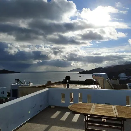 Aegean Balconies In Beach, Leros Vromolithos