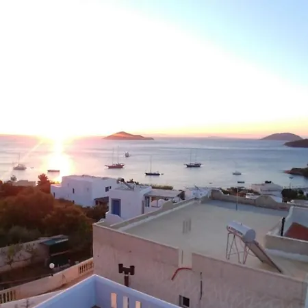 Aegean Balconies In Beach, Leros